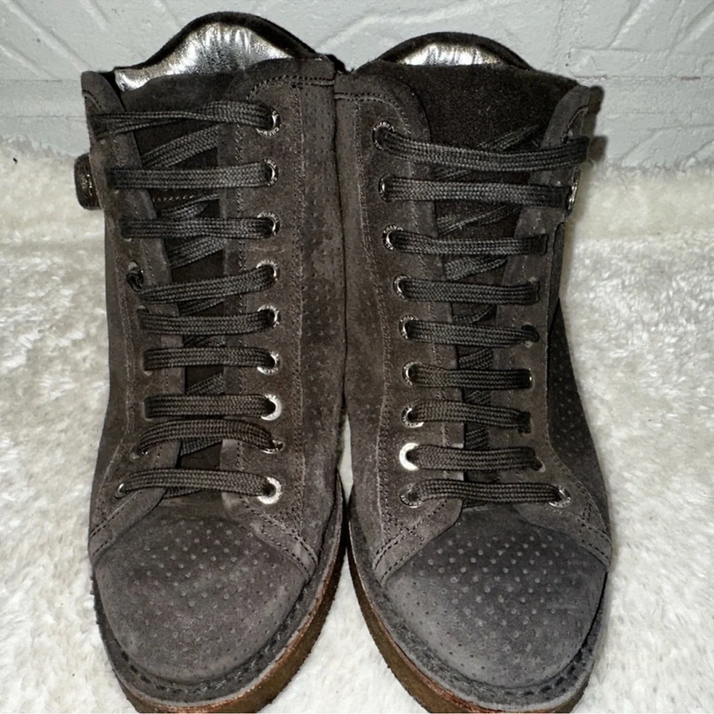 Chanel Interlocking CC Logo Brown Bootie Size 36